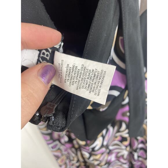 Miss Dorby Y2K Halter Dress Size 14 Purple Fairy Whimisgoth Tie Midi Flowy - Picture 6 of 8